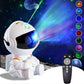 Astronaut Star Projector Night Light – USB Rechargeable & Remote Control