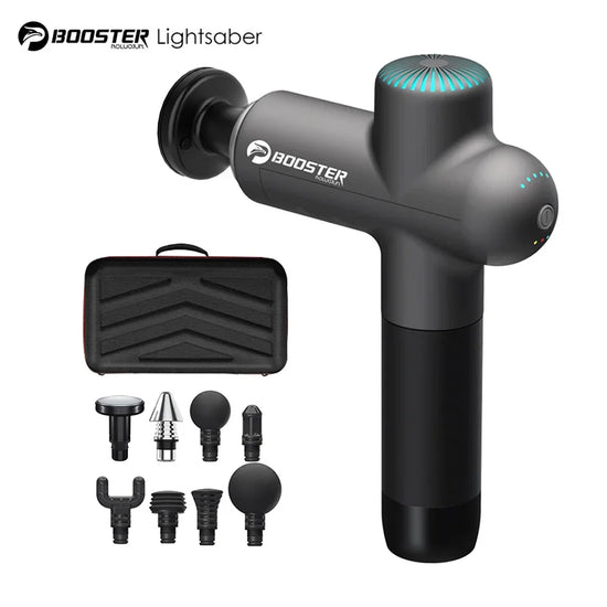 Booster Smart Electric Massage Gun – Deep Tissue Percussion Massager for Neck, Body & Fitness Recovery