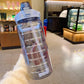 Large 2L Sports Water Bottle – Straw & Hour Markings