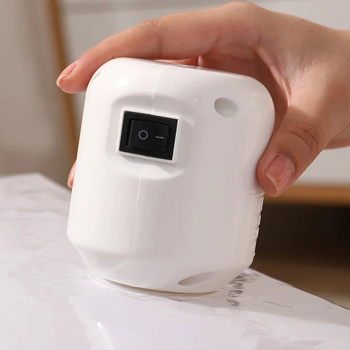 Mini Electric Vacuum Pump – Compression Sealer for Clothes & Food Storage Bags | Space-Saving Organizer
