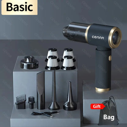 Handheld Car Wireless Vacuum Cleaner - Dry & Wet Use