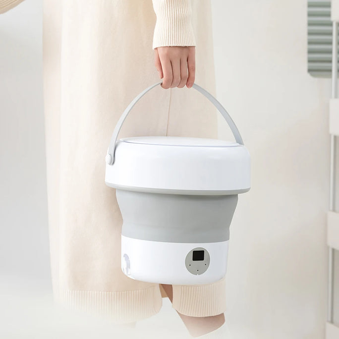 Mini Folding Washing Machine – 8L Capacity, Automatic Modes & Travel-Friendly Design