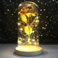 Galaxy Rose with Fairy Lights in Dome – Perfect Gift