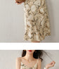 Elegant Print Midi Dress – Slim Fit Sundress for Casual Autumn Looks