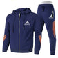 Adidas Men’s Sports Zipper Hoodie & Casual Sweatpants Set
