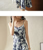 Elegant Print Midi Dress – Slim Fit Sundress for Casual Autumn Looks