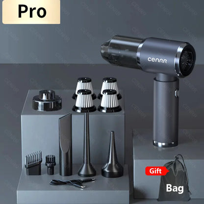 Handheld Car Wireless Vacuum Cleaner - Dry & Wet Use