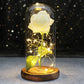 Galaxy Rose with Fairy Lights in Dome – Perfect Gift