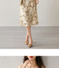 Elegant Print Midi Dress – Slim Fit Sundress for Casual Autumn Looks