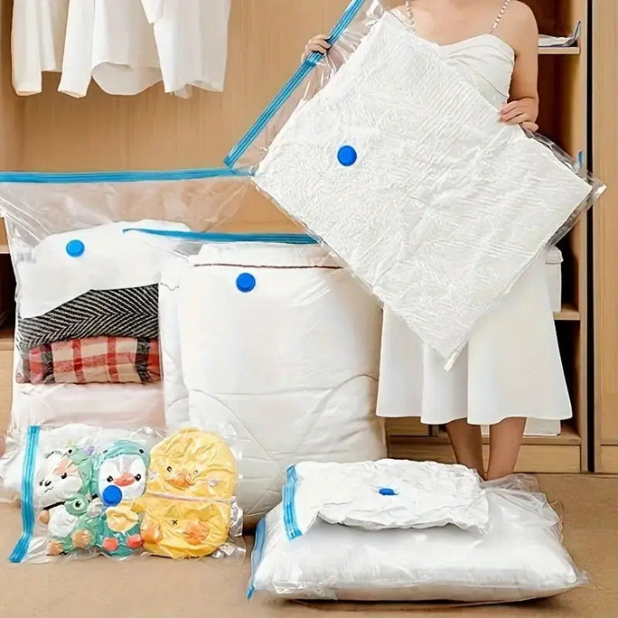Mini Electric Vacuum Pump – Compression Sealer for Clothes & Food Storage Bags | Space-Saving Organizer