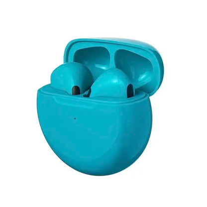 Pro 6 TWS Bluetooth Earbuds - Stereo Sound & Charging Case