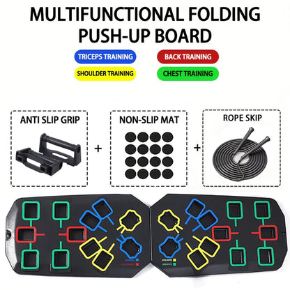 Portable Push-Up Board Set – Foldable Full-Body Trainer