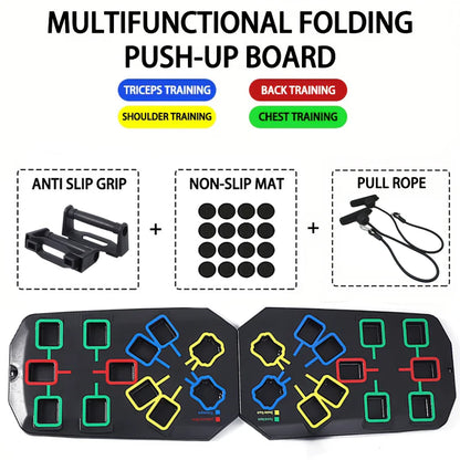 Portable Push-Up Board Set – Foldable Full-Body Trainer