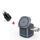 3-in-1 Magnetic Wireless Charger for Apple Devices - 15W Fast Charge