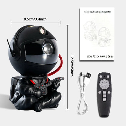 Astronaut Star Projector Night Light – USB Rechargeable & Remote Control