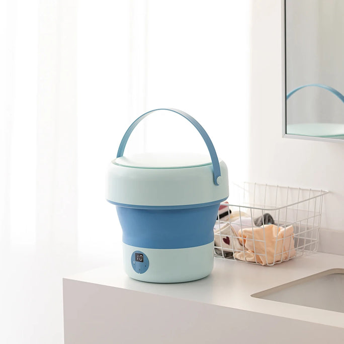 Mini Folding Washing Machine – 8L Capacity, Automatic Modes & Travel-Friendly Design