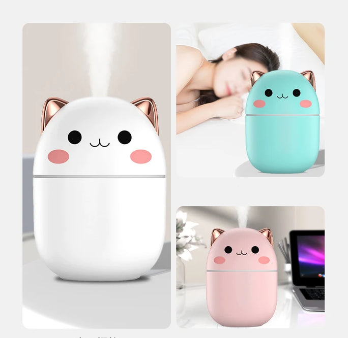 Cute Kitten Humidifier & Essential Oil Diffuser for Home