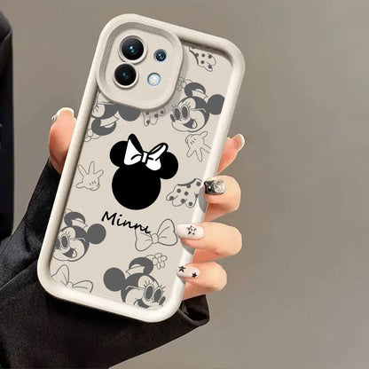 Cute Mickey & Minnie Mouse Phone Case – Soft Shockproof Cover for Xiaomi & POCO