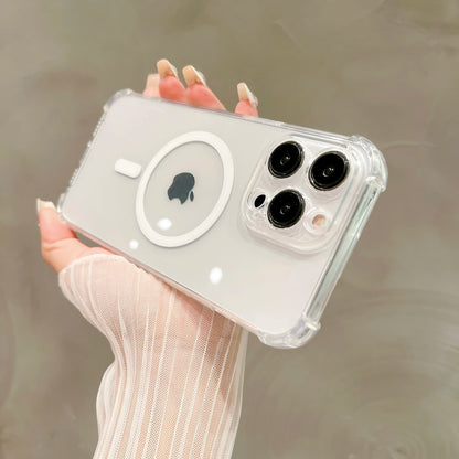 Transparent Magnetic iPhone Case – Magsafe Compatible & Drop Protection