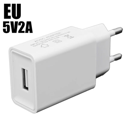 5V 2A / 1A USB Wall Charger – EU/US Plug, Fast Charging Power Adapter for iPhone, Samsung, Xiaomi, and More