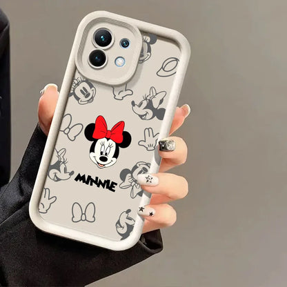 Cute Mickey & Minnie Mouse Phone Case – Soft Shockproof Cover for Xiaomi & POCO