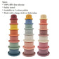 Montessori Silicone Stacking Cups – Hourglass Tower Toy for Babies