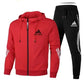 Adidas Men’s Sports Zipper Hoodie & Casual Sweatpants Set