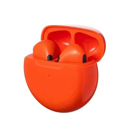 Pro 6 TWS Bluetooth Earbuds - Stereo Sound & Charging Case