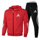 Adidas Men’s Sports Zipper Hoodie & Casual Sweatpants Set