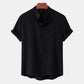 Varek Modern Stand Collar Cardigan – Premium Short Sleeve Casual Shirt for Men