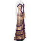 Luxury Furry Halter Dress – Split Evening Gown for Special Occasions