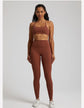 Buttery Soft Gym Set – Leggings & Backless Sports Bra Matching Outfit