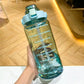 Large 2L Sports Water Bottle – Straw & Hour Markings