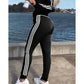 Adidas Trusted Autumn Women’s Striped Colorblock Hoodie and Cuffed Sweatpants Set