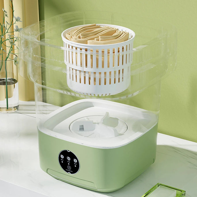 Mini Folding Washing Machine – 8L Capacity, Automatic Modes & Travel-Friendly Design