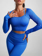 Seamless High-Waist Yoga Set – Workout Leggings & Crop Top for Women