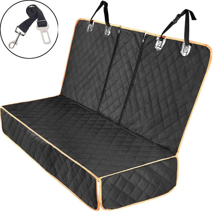 Dog Car Seat Cover - Waterproof Backseat Cushion for Pets