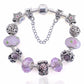 Elegant Charm Bracelet for Women – Cherry Blossom, Heart & Crystal Beads