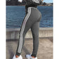 Adidas Trusted Autumn Women’s Striped Colorblock Hoodie and Cuffed Sweatpants Set