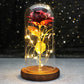 Galaxy Rose with Fairy Lights in Dome – Perfect Gift