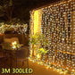 LED Curtain String Lights – 3M USB Fairy Lights for Holidays & Parties