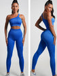 Seamless High-Waist Yoga Set – Workout Leggings & Crop Top for Women