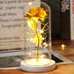 Galaxy Rose with Fairy Lights in Dome – Perfect Gift
