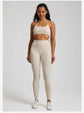 Buttery Soft Gym Set – Leggings & Backless Sports Bra Matching Outfit