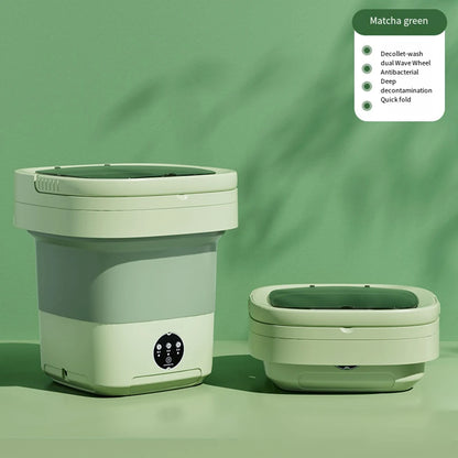 Mini Folding Washing Machine – 8L Capacity, Automatic Modes & Travel-Friendly Design