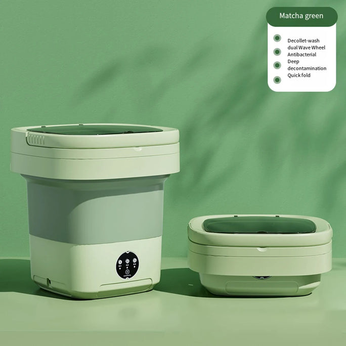 Mini Folding Washing Machine – 8L Capacity, Automatic Modes & Travel-Friendly Design