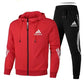 Adidas Men’s Sports Zipper Hoodie & Casual Sweatpants Set