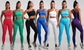 Seamless High-Waist Yoga Set – Workout Leggings & Crop Top for Women