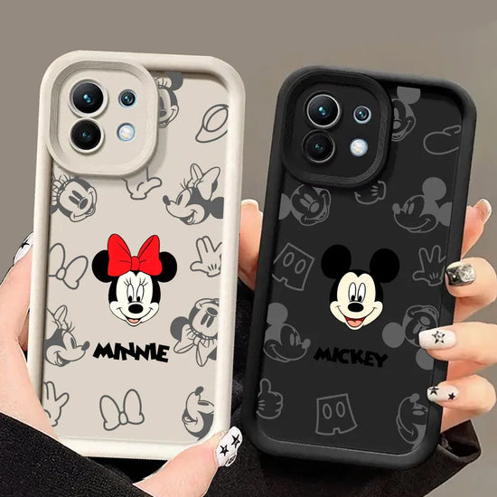 Cute Mickey & Minnie Mouse Phone Case – Soft Shockproof Cover for Xiaomi & POCO