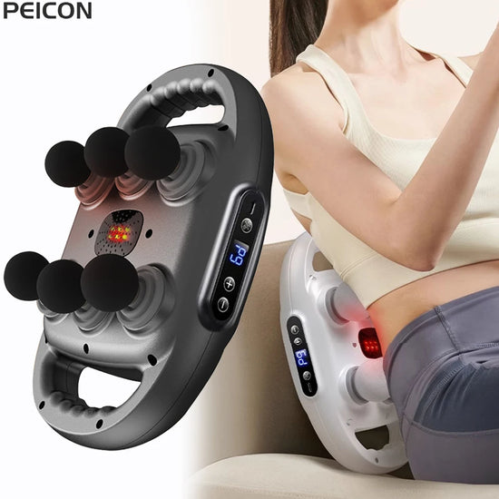 Professional Six-Head High-Frequency Fascia Massage Gun – Deep Tissue Muscle & Back Relief